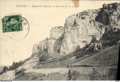 CPA Poligny Route de Chamole et Rochers de la Lume