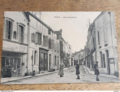 CPA Pons 17 - rue Gambetta