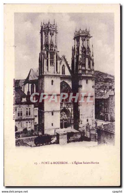 CPA Pont a Mousson Eglise Saint Martin