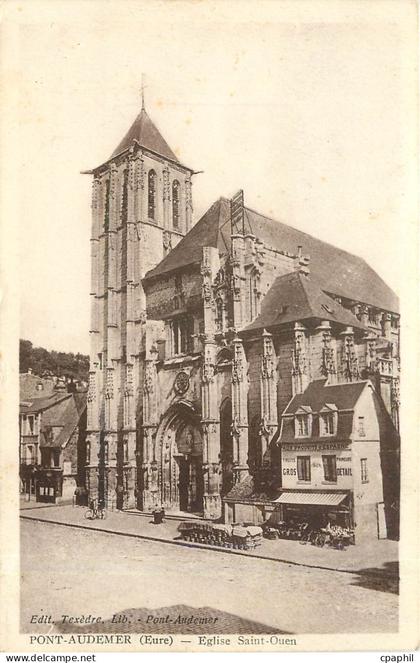 CPA Pont Audemer Eure Eglise Saint Ouen