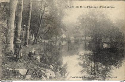 CPA l'Aven au Bois d'Amour Pont Aven