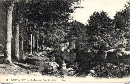 CPA Pont Aven l'Aven au Bois d'Amour