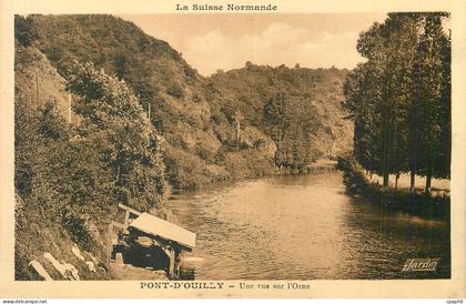 CPA Pont D'Ouilly La Suisse Normande Une Vue sur l'Orne