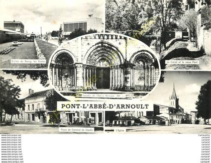 17.  PONT L'ABBE D'ARNOULT .  CP multivues .