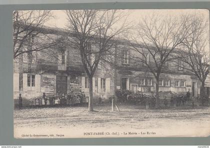 CP - 17 - Pont-l'Abbé-d'Arnoult - Mairie - Ecole