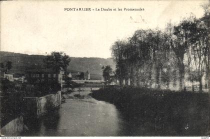 CPA Pontarlier Le Doubs et les Promenades