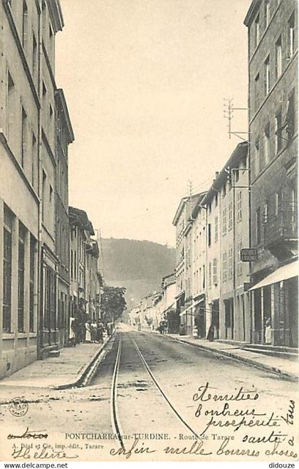 69 - Pontcharra sur Turdine - Route de Tarare - Animée - Précurseur - CPA - Voir Scans Recto-Verso