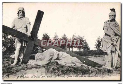 CPA Calvaire de Pontchateau (IX Station) Jesus tombe pour la troisleme fois