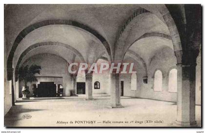 CPA Abbaye De Pontigny Halle Romane au 1er etage