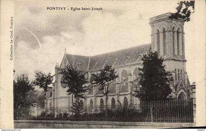 CPA Pontivy Eglise Saint Joseph