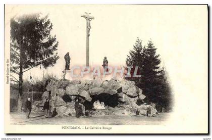 CPA Pontmain Le Calvaire Rouge