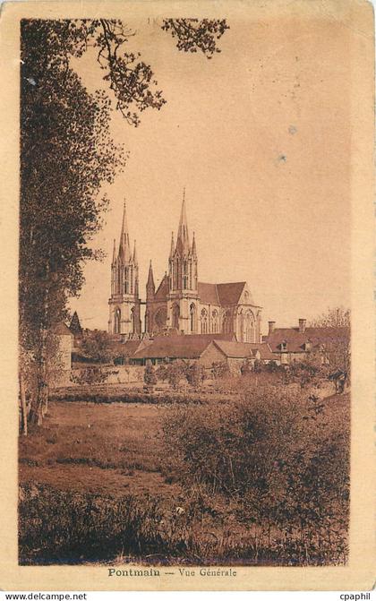 CPA Pontmain Vue generale