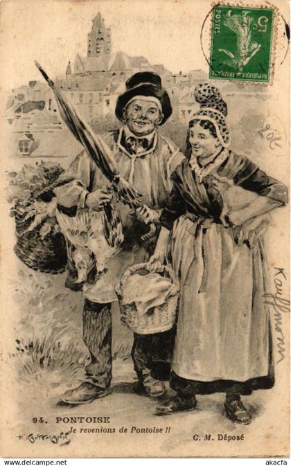 CPA PONTOISE - Je Revenions de PONTOISE (380271)