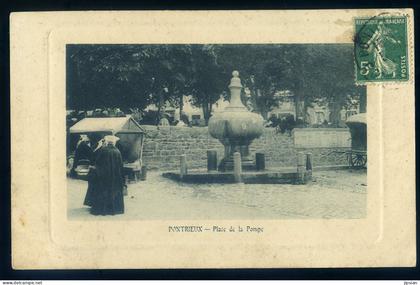 cpa du   22  Pontrieux  -- Place de la Pompe  FEV26-06