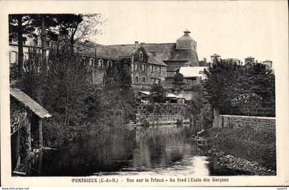 CPA PONTRIEUX école des garçons