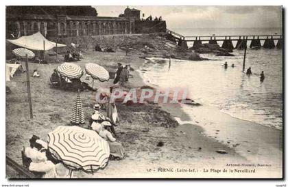 Pornic CPA La plage de la Noveillard