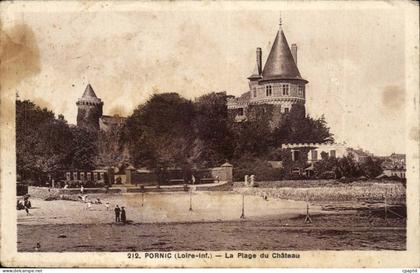 Pornic - La Plage du Chateau - CPA