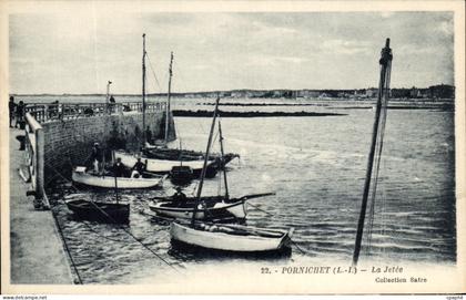 CPA Pornichet La Jetee Bateaux