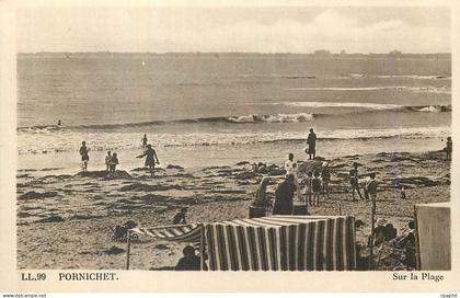 CPA Pornichet Sur la Plage
