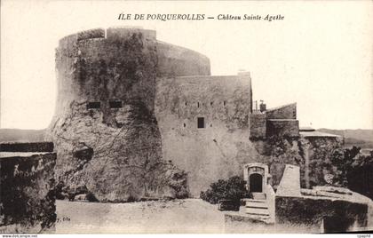 CPA Ile de Porquerolles Chateau Sainte Agathe