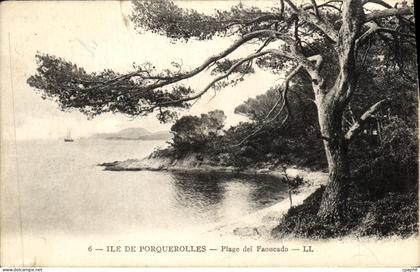 CPA Ile De Porquerolles Plage dei Faoucado