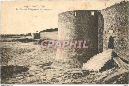 CPA PORT LOUIS - La Porte de L'Hôpital et les Remparts