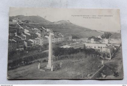 Port Vendres, place de l'Obélisque, Pyrénées orientales 66