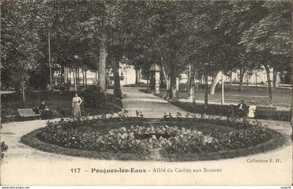 Pougues les Eaux - Allee du Casino aux Sources CPA