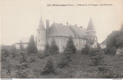 Préveranges  (18 - Cher) Château de la Preugne