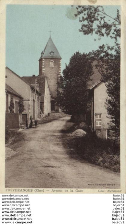 Préveranges - avenue de la gare