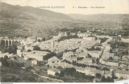 CPA L'Ardeche Privas Vue Generale