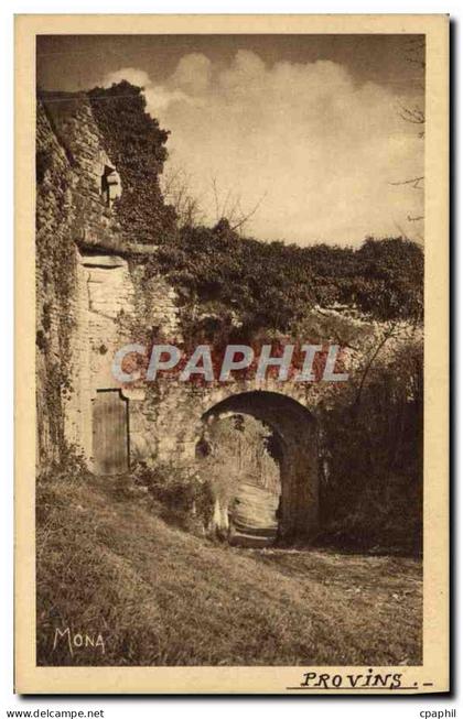 CPA Provins La poterne Faneron