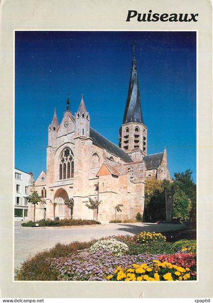 CPM Puiseaux Loiret L'Eglise au Clocher torse