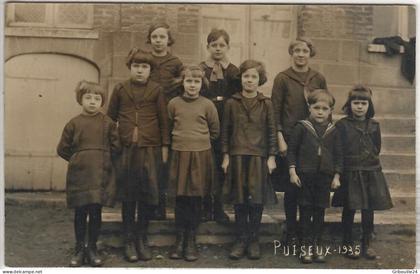 CARTE PHOTO  PUISEUX   ENFANTS   1935