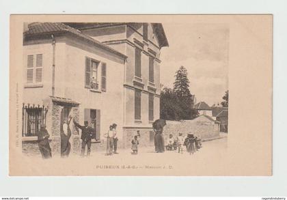 CPA - 95 - PUISEUX (S et O) - MAISON J.D vers 1905 1910 - Très bel état