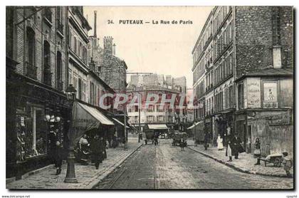 CPA Puteaux La Rue de Paris