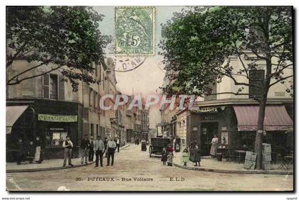 CPA Puteaux Rue Voltaire Restaurant