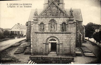 CPA Quarre Les Tombes L'Eglise et les Tombes