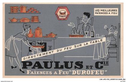 CAR-AFOP22-1062-59 - QUIEVRECHAIN - Faiencerie culnaire - Publicité