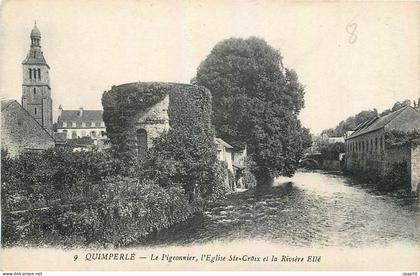 CPA Quimperle Le Pigeonnier l'Eglise Ste Croix et la Riviere