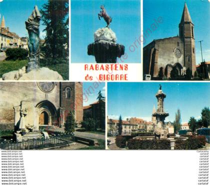 65.  RABASTENS DE BIGORRE . CP multivues .