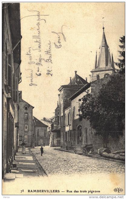 Carte Postale Ancienne de RAMBERVILLERS
