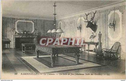 CPA Rambouillet - le château - la salle de jeu Billard