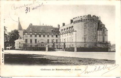 CPA Chateau de rambouillet Entree