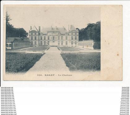 carte de raray  le château ( recto verso )