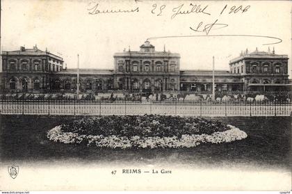 CPA Reims La Gare
