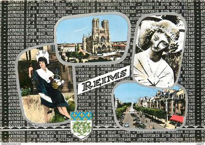 CPM Souvenir de Reims (Marne) Sourire de Reims Folklore