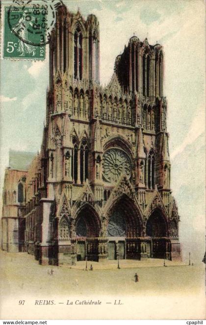 Reims CPA la cathedrale