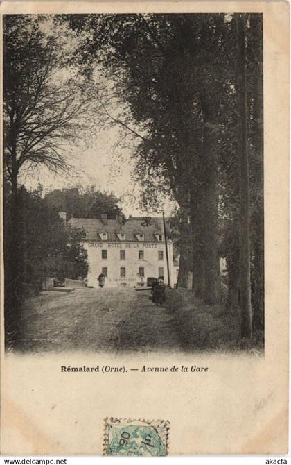 CPA RÉMALARD - Avenue de la Gare (138669)