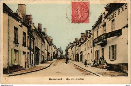 CPA Remalard-Rue des Moulins (800233)